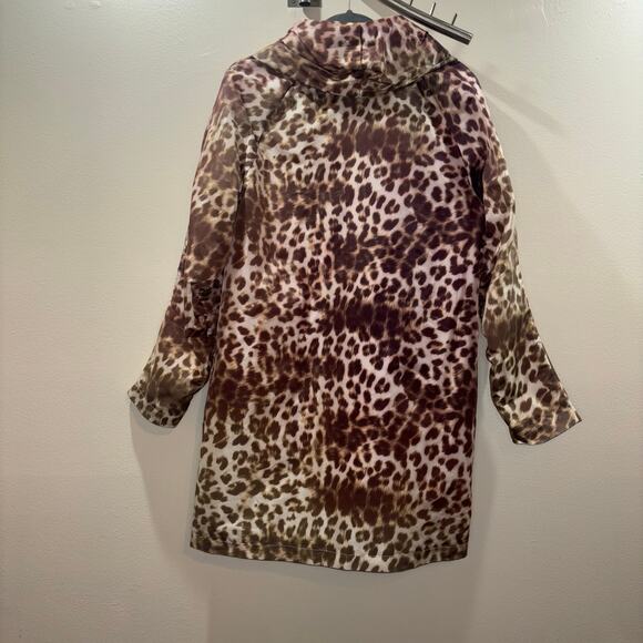 Adrienne Landau Cheetah Print Rain Jacket – Size Small - Picture 7 of 15